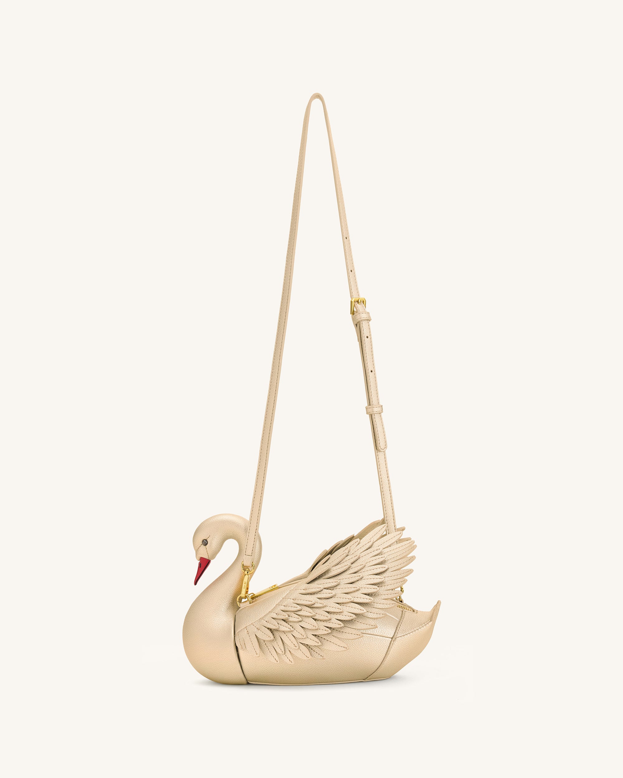 Alani Swan Shaped Crossbody Bag - Gold