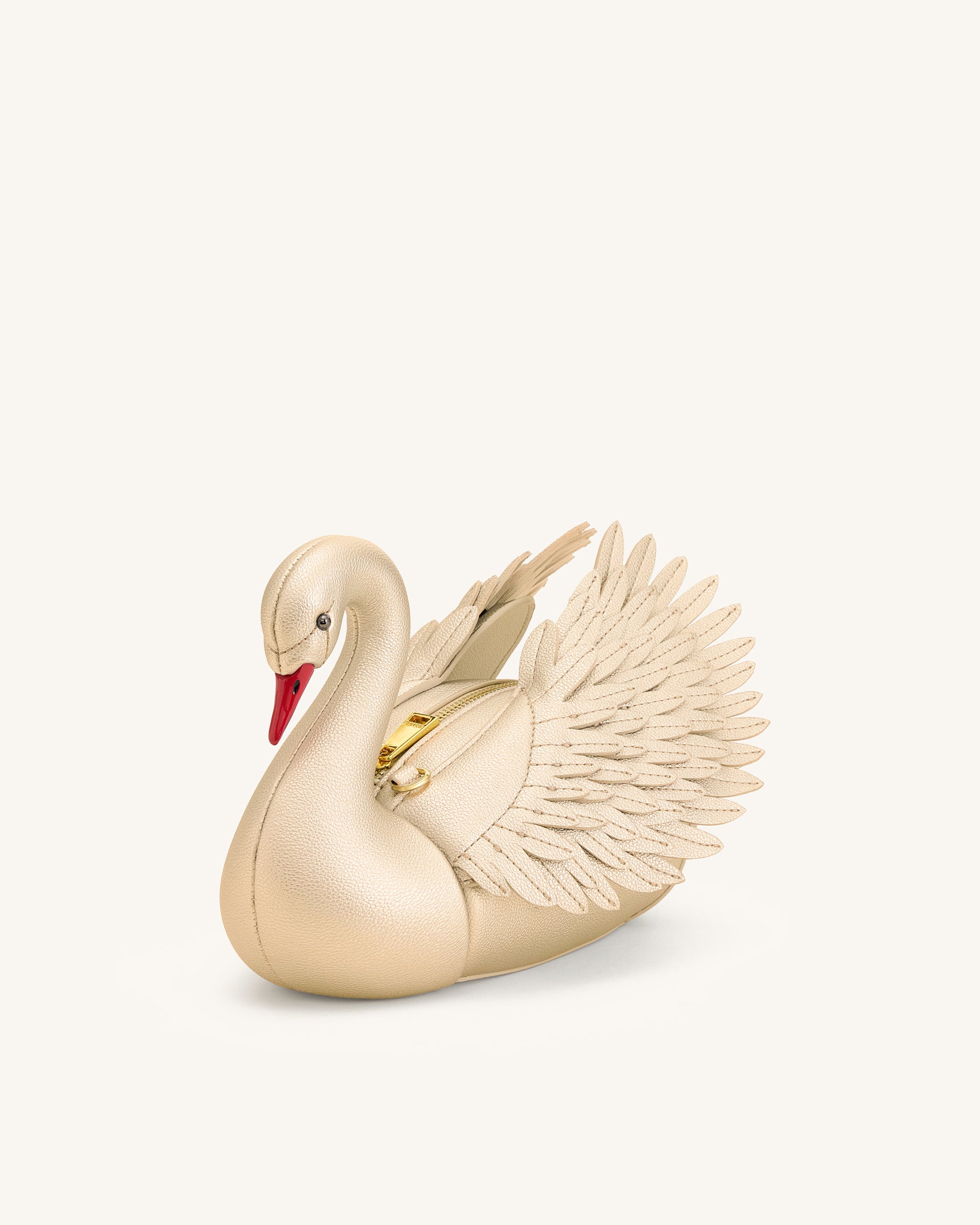 Alani Swan Shaped Crossbody Bag - Gold