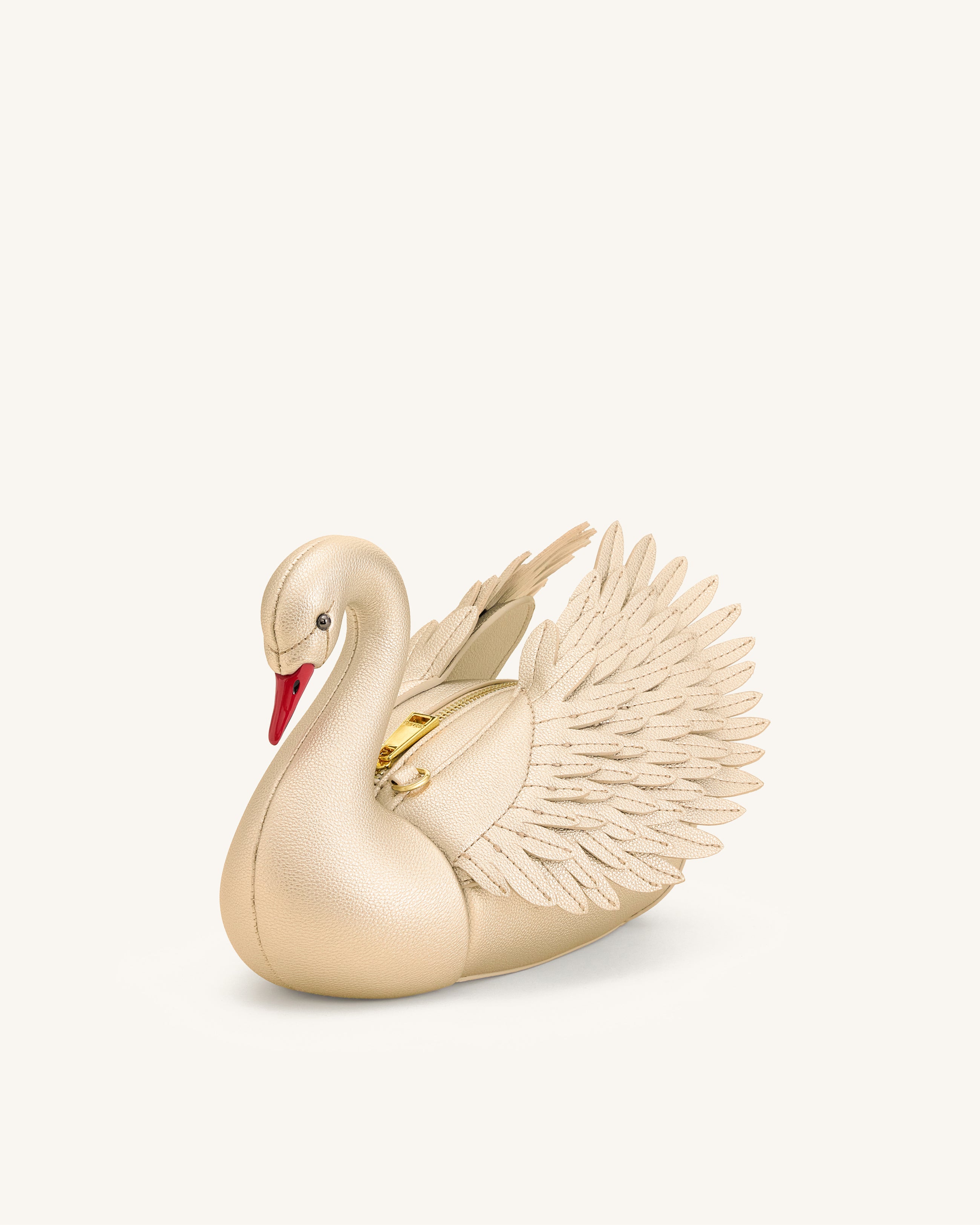 Alani Swan Shaped Crossbody Bag - Gold