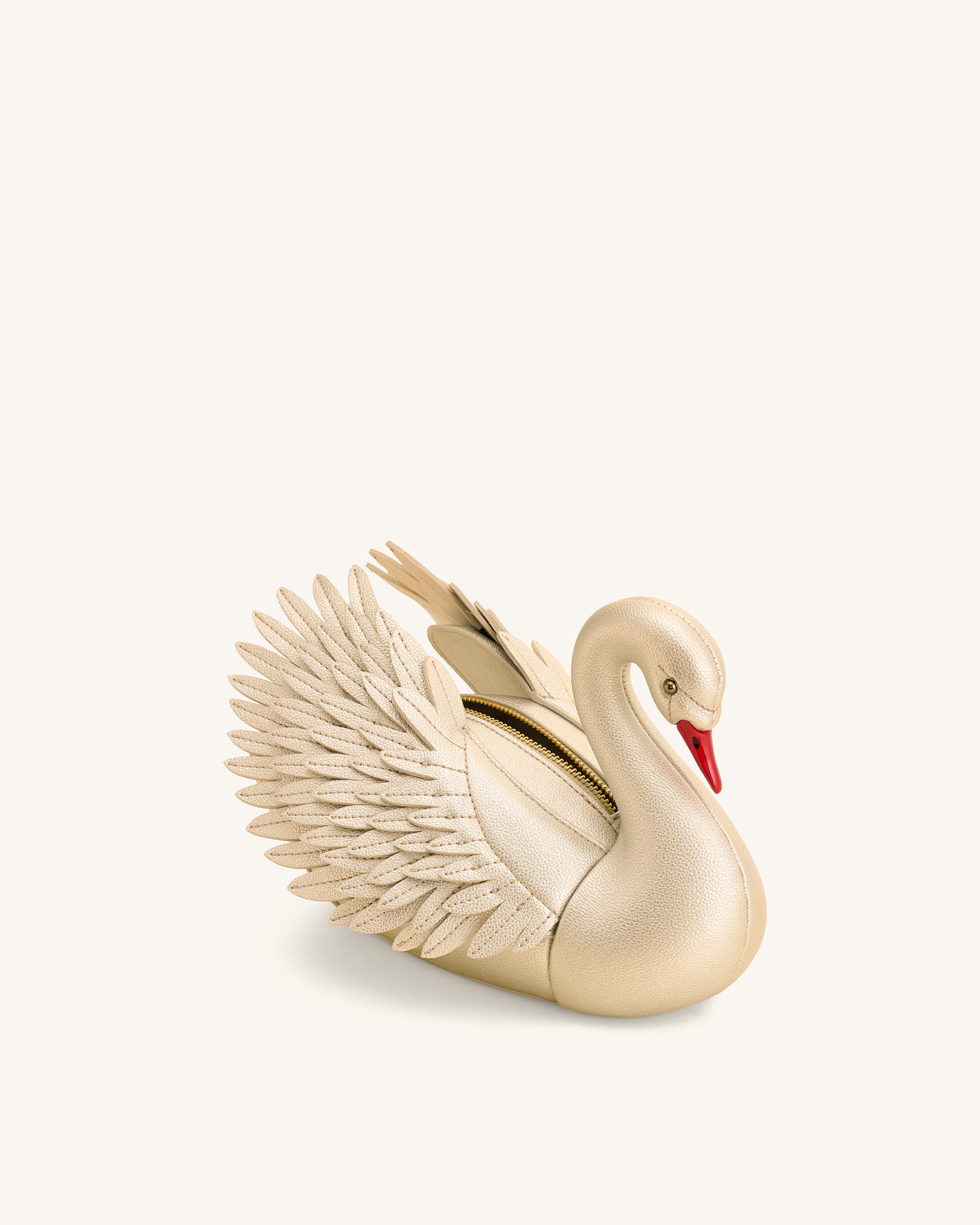 Alani Swan Shaped Crossbody Bag - Gold