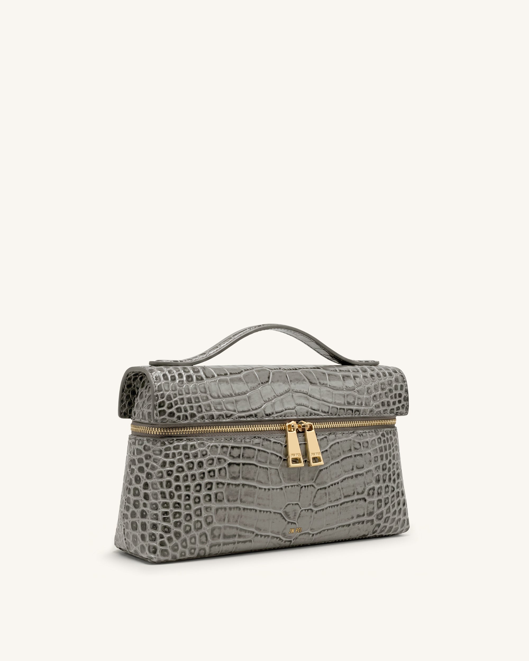 Thea Top Handle Bag - Grey Croc | JW PEI