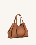 Virelia Double Handle Tote Bag - Cognac