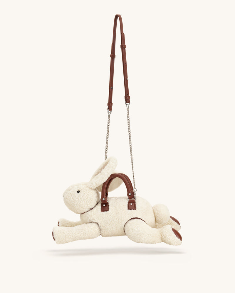 Bella Bunny Shaped Top Handle Bag - White