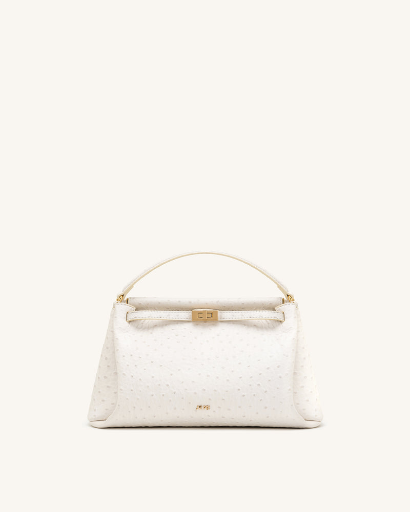 Carmen Top Handle Bag - Milky White
