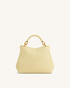 Lucia Classic Top Handle Bag - Light Yellow