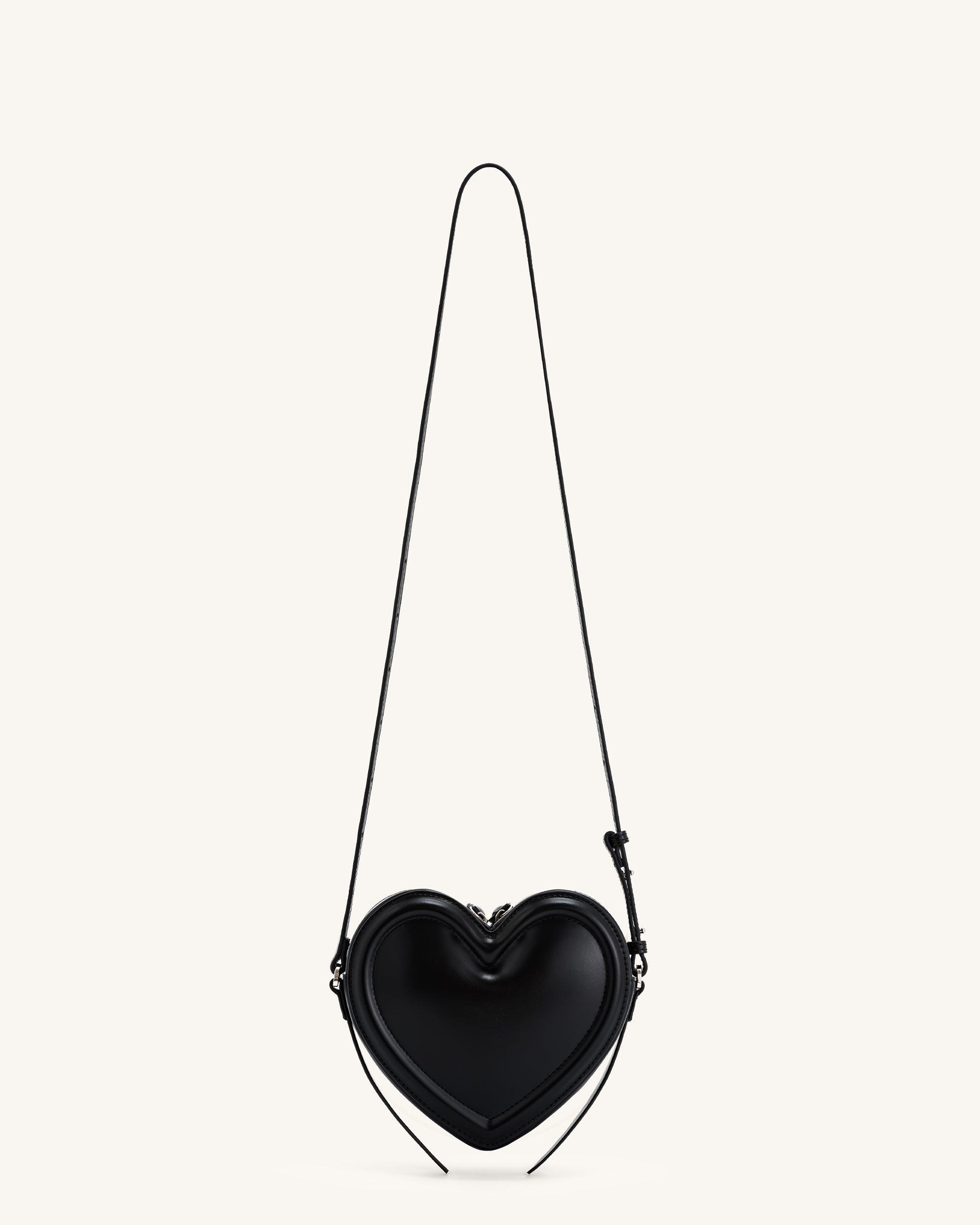 Arlene Heart Shaped Bag - Black | JW PEI