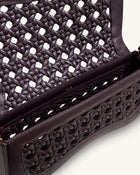 Joy Woven Shoulder Bag - Dark Red