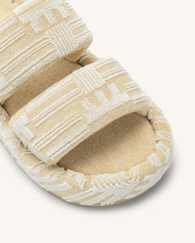 Lexi Terry Slide Sandal - OatMilk