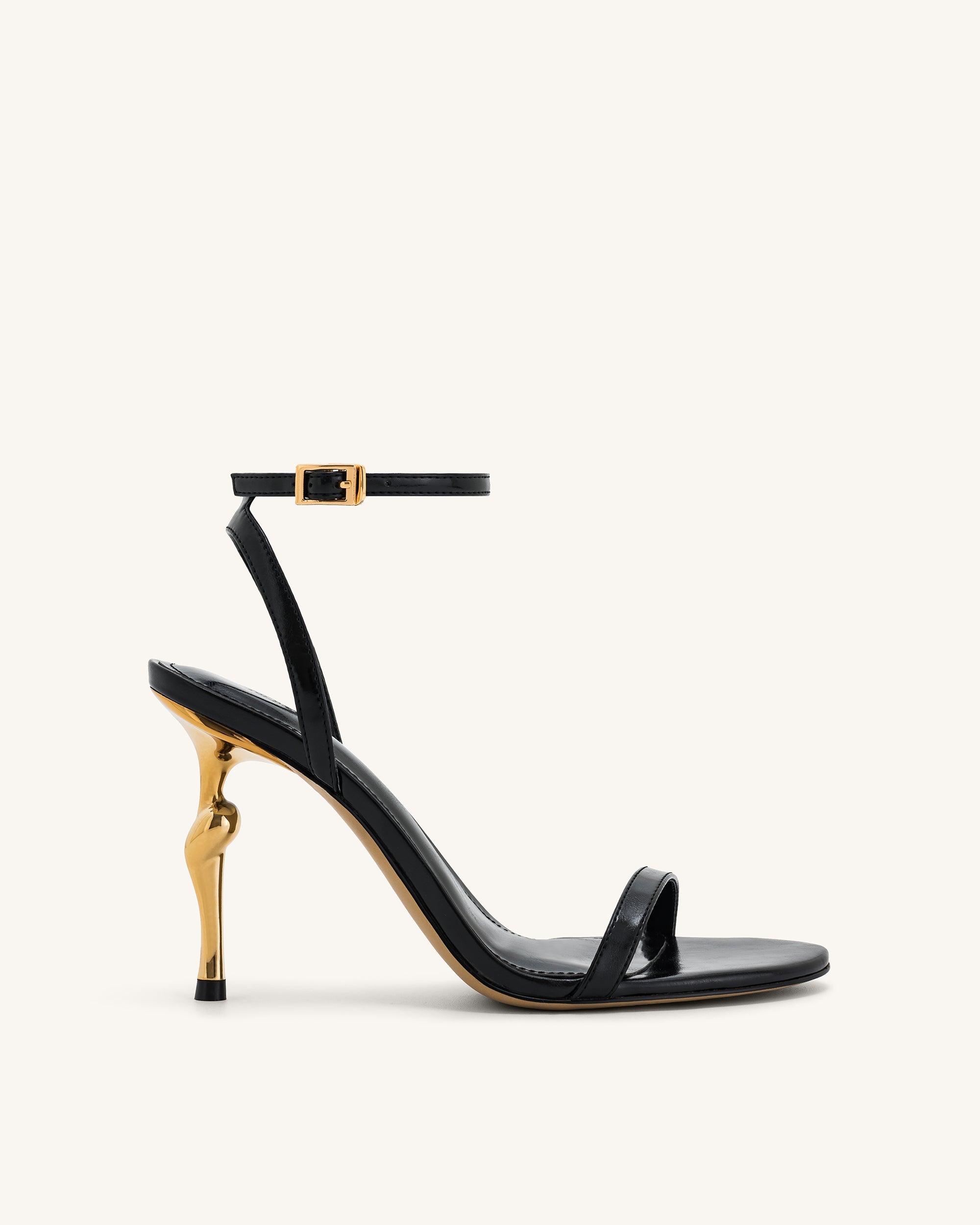 Black and gold shoes heels online