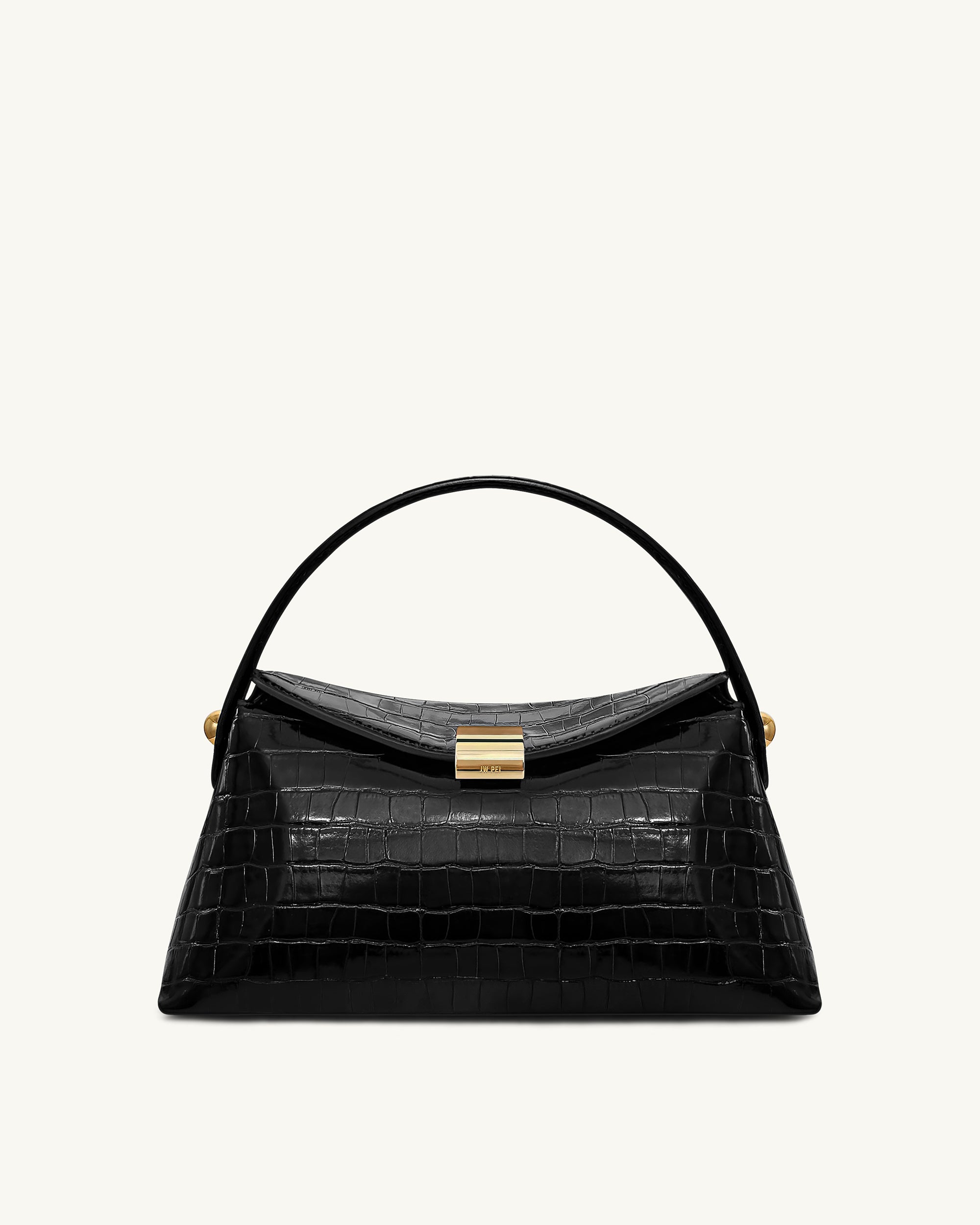 JWPEI メタルペンダント 装飾 ショルダーバッグ レトロ ジッパー Abacus Metallic Sequin Mini Top Handle Bag - Silver | JW PEI