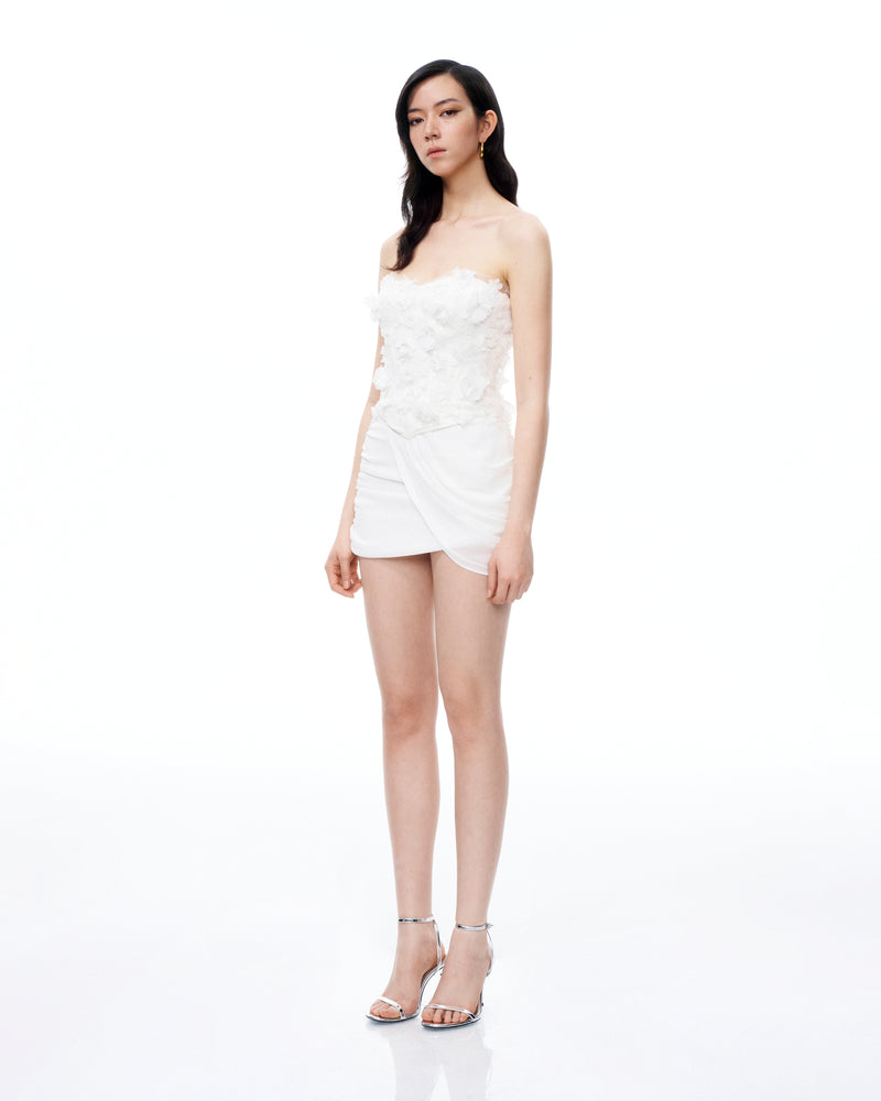 Juniper 3D Floral Mini Suits - White