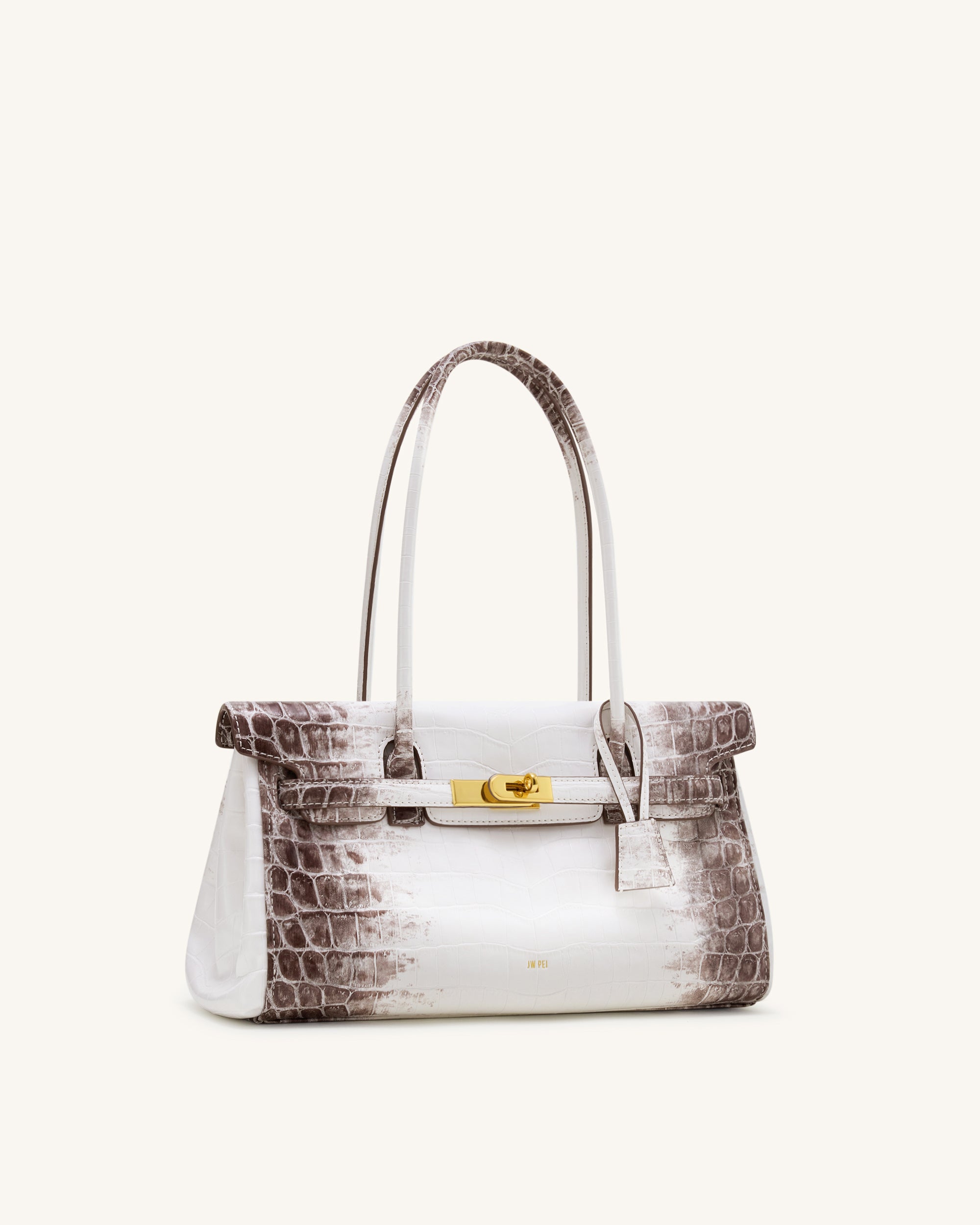 Yara Shoulder Bag - White Croc | JW PEI