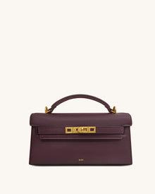 Noor Top Handle Bag - Deep Burgundy