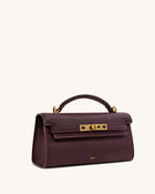 Noor Top Handle Bag - Deep Burgundy