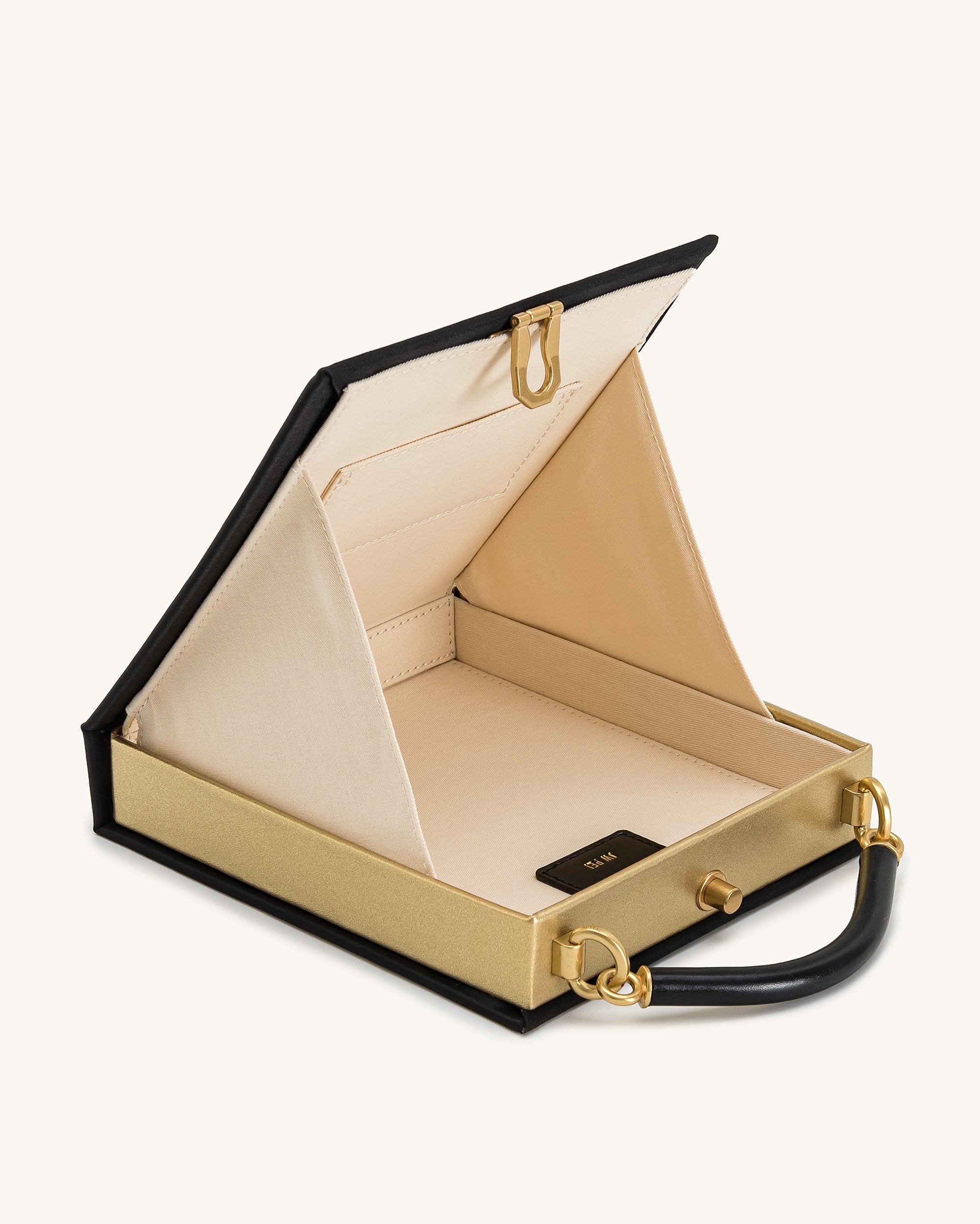 Elle Colorful Beaded Book Top Handle Bag - Black