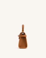 Elise Top Handle Bag - Brown