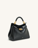 Lucia Classic Top Handbag - Black