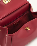 Lucia Classic Top Handbag - Claret