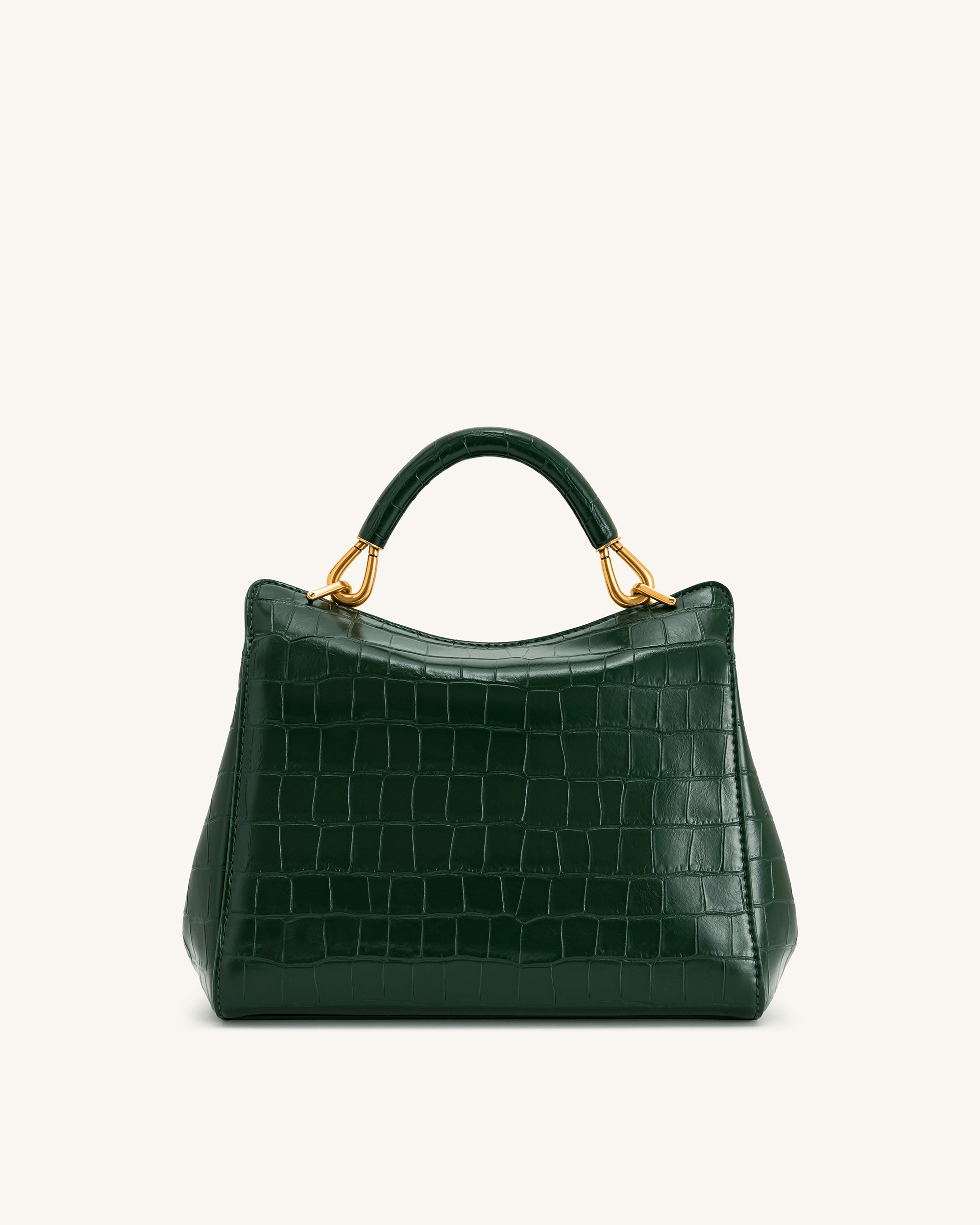 Lucia Classic Top Handbag - Green Croc | JW PEI