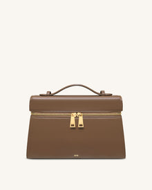 Thea Large Top Handle Bag - Mocha Brown