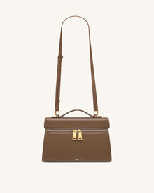 Thea Large Top Handle Bag - Mocha Brown