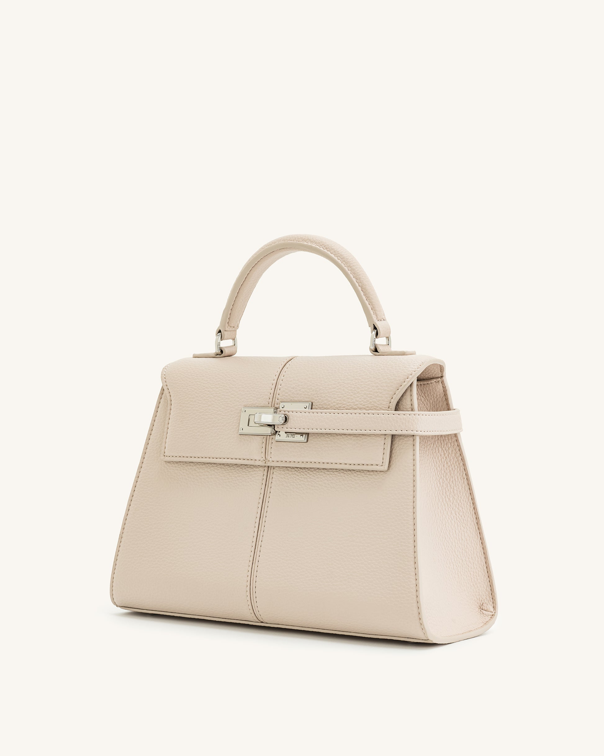 Elise Large Top Handle Bag - White - JW PEI