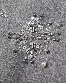 Embellished High Neck Jacket - Gray