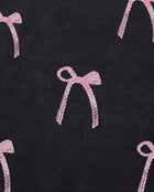 Cherish Crystal Bow Boxy Tee - Faded Black