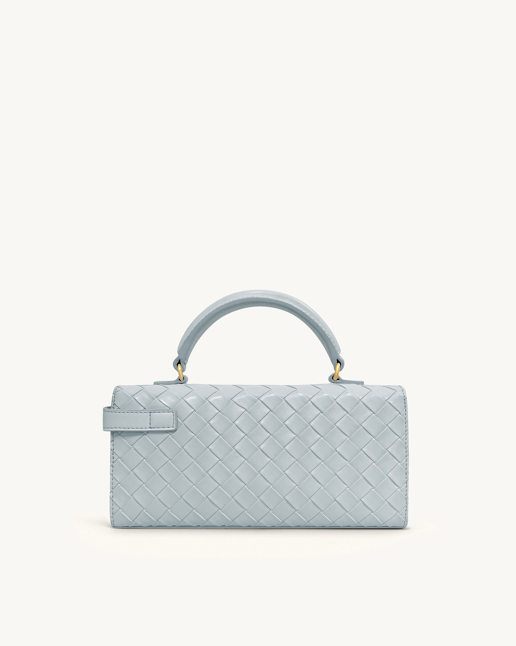 Keyla Weave Texture Top Handle Bag - Blue