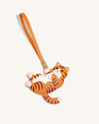 Playful Cat Bag Charm - Orange