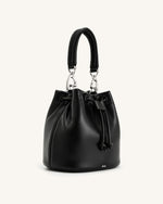 Yulia Padded Bucket Bag - Black