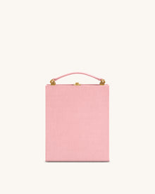 Taya-Puppy Pattern Book Shape Clutch Bag - Pink