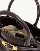 Mia Tote Bag - Dark Brown