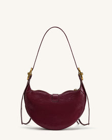 Tessa Studded Shoulder Bag - Burgundy