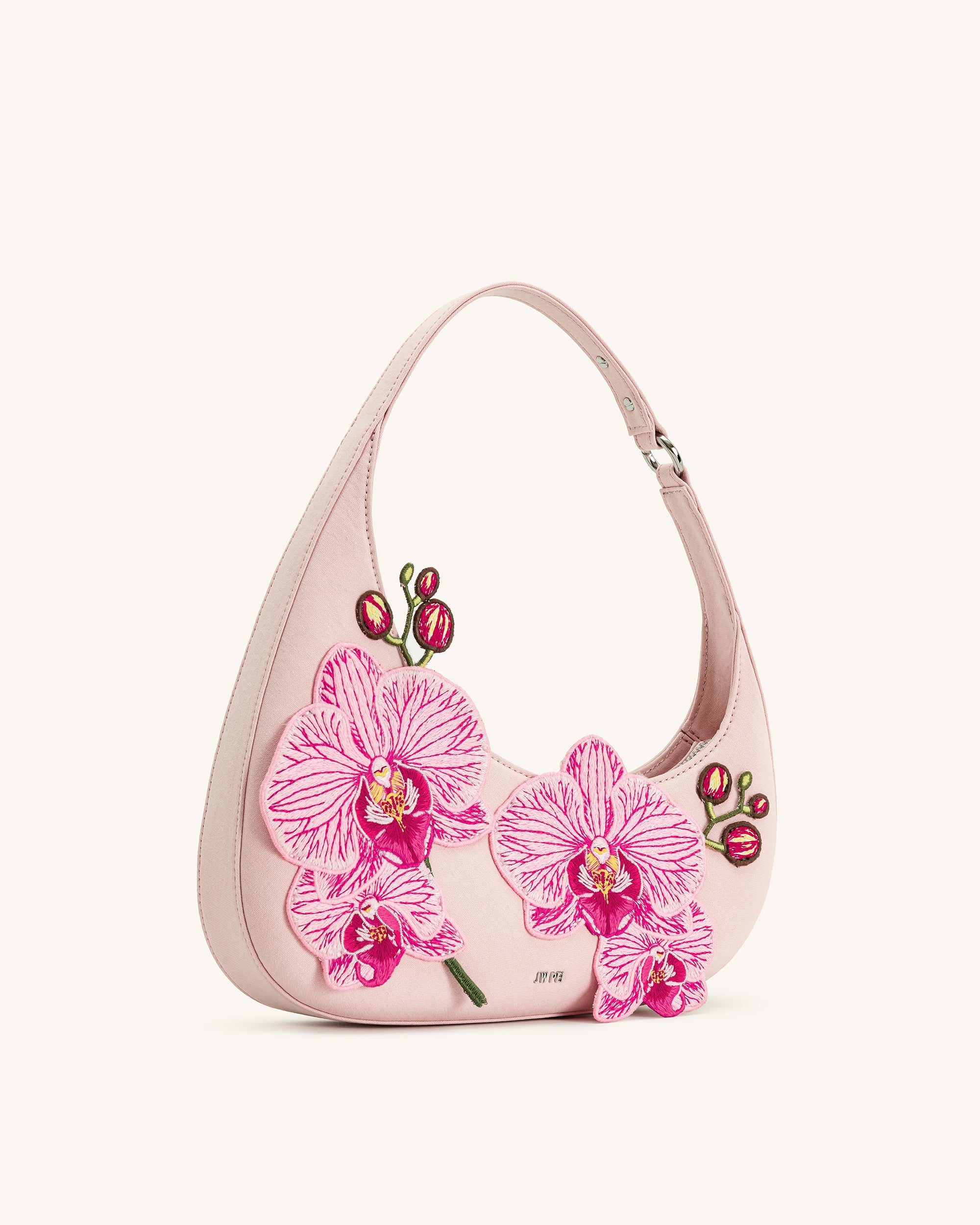 shoulder bag ピンク handmade Harlee Orchid Embroidered Shoulder Bag - Pink | JW PEI