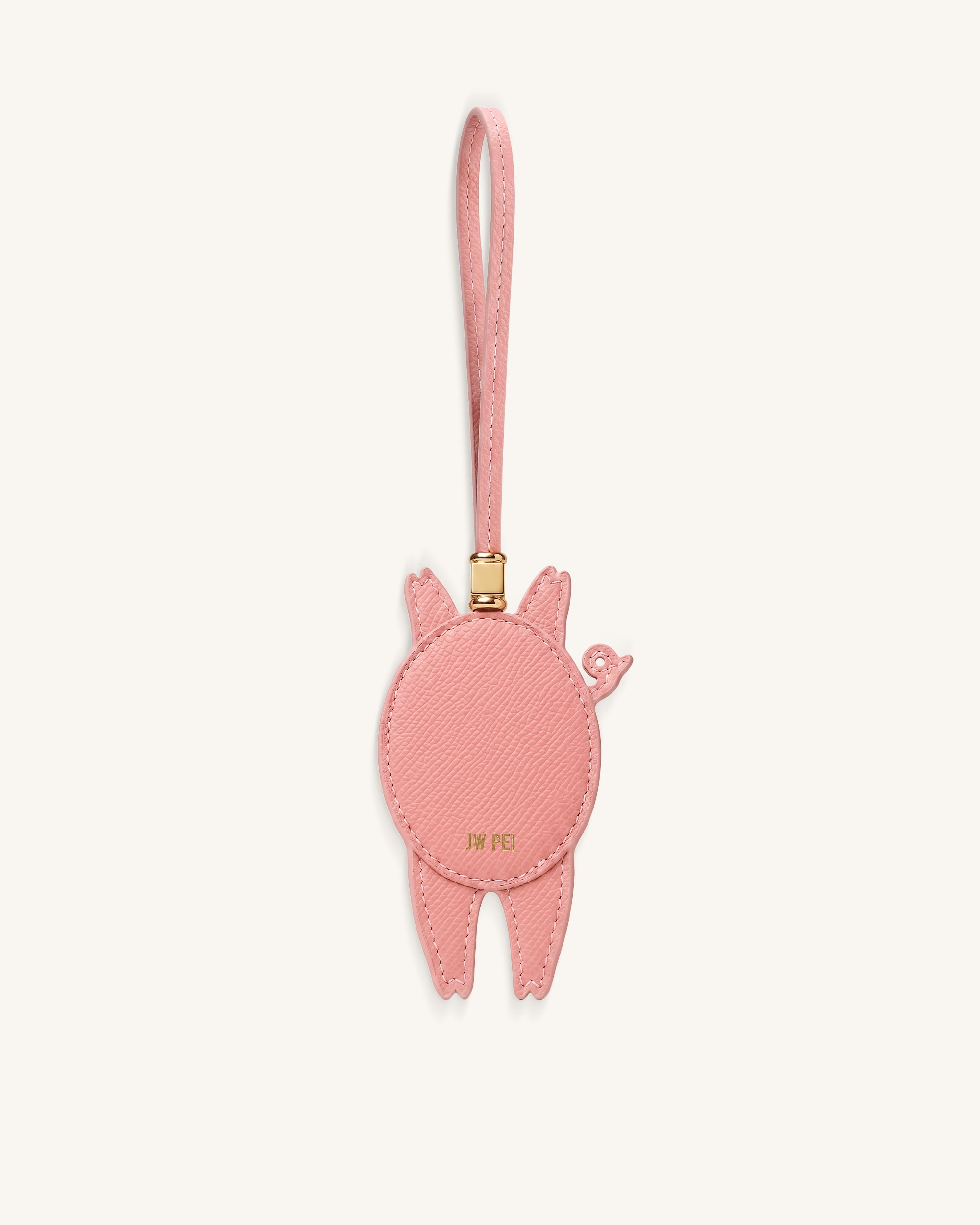 Playful Pig Bag Charm - Pink