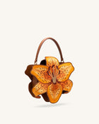 Lily Blossom Top Handle Bag - Orange