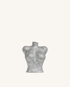 Kiara Faux Crystal Bust Clutch - Silver