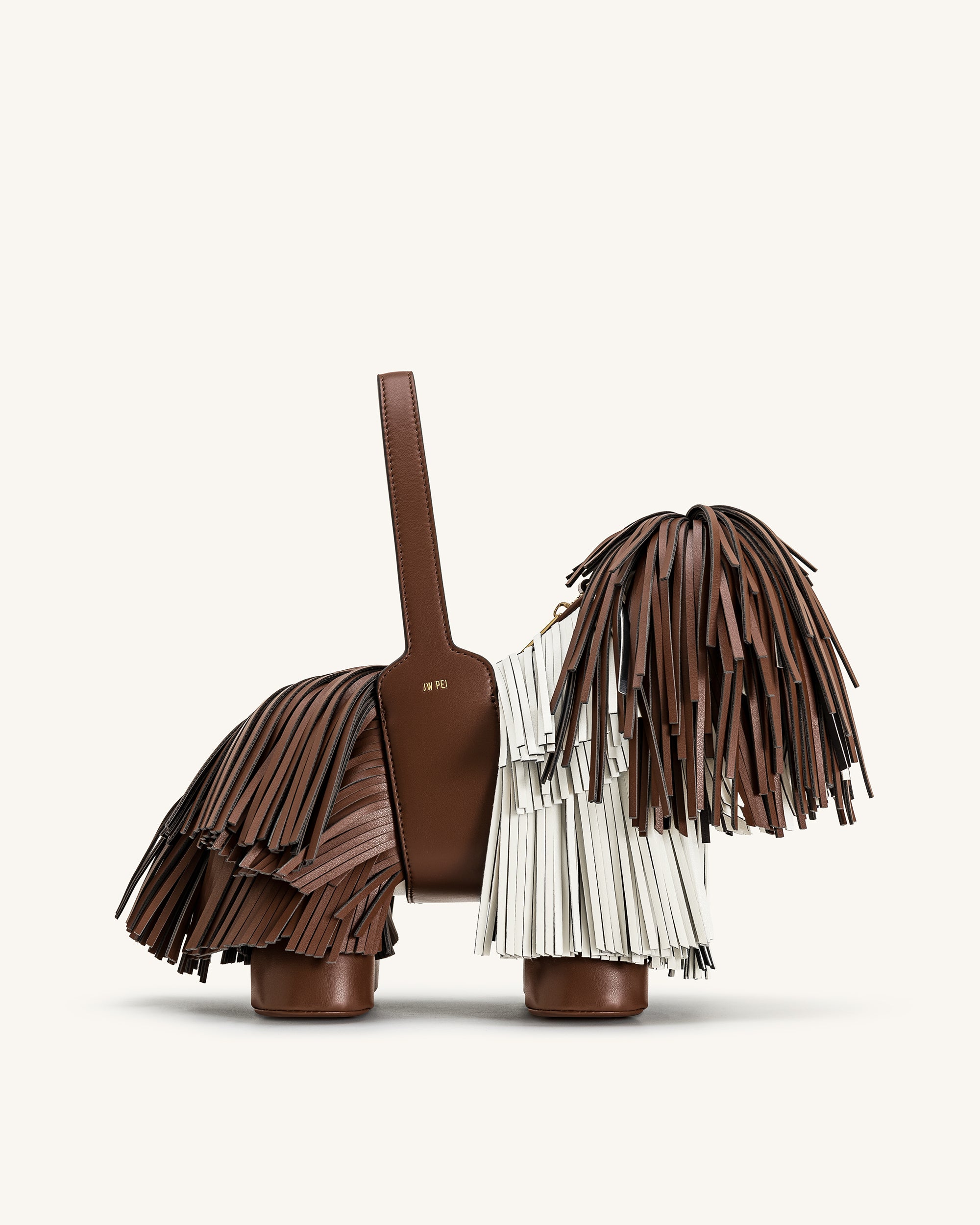 Nita Puppy Shape Handbag - Caramel Brown