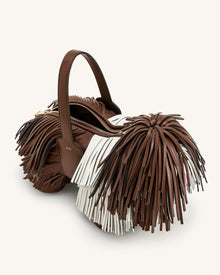 Nita Puppy Shape Handbag - Caramel Brown