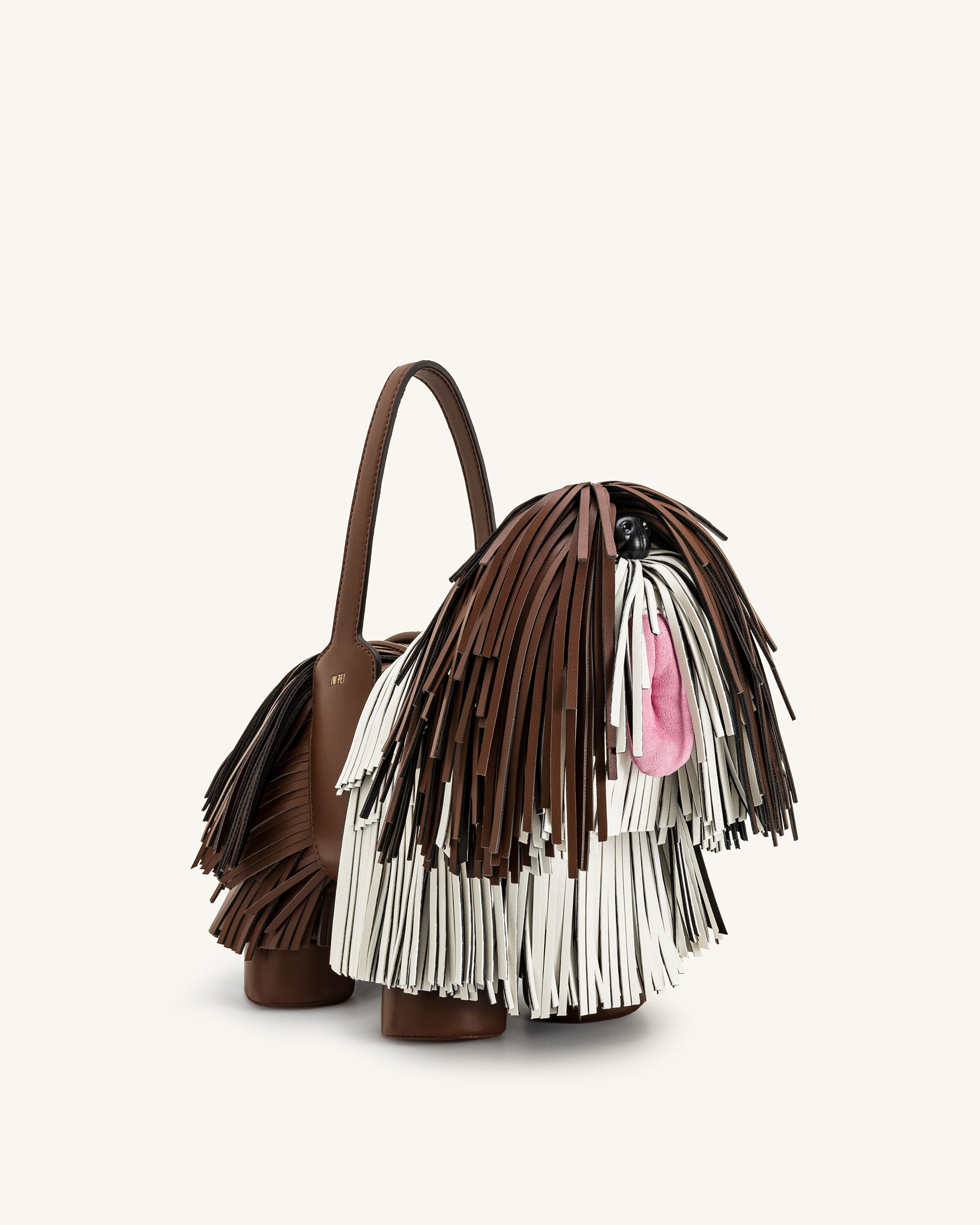 Nita Puppy Shape Handbag - Caramel Brown