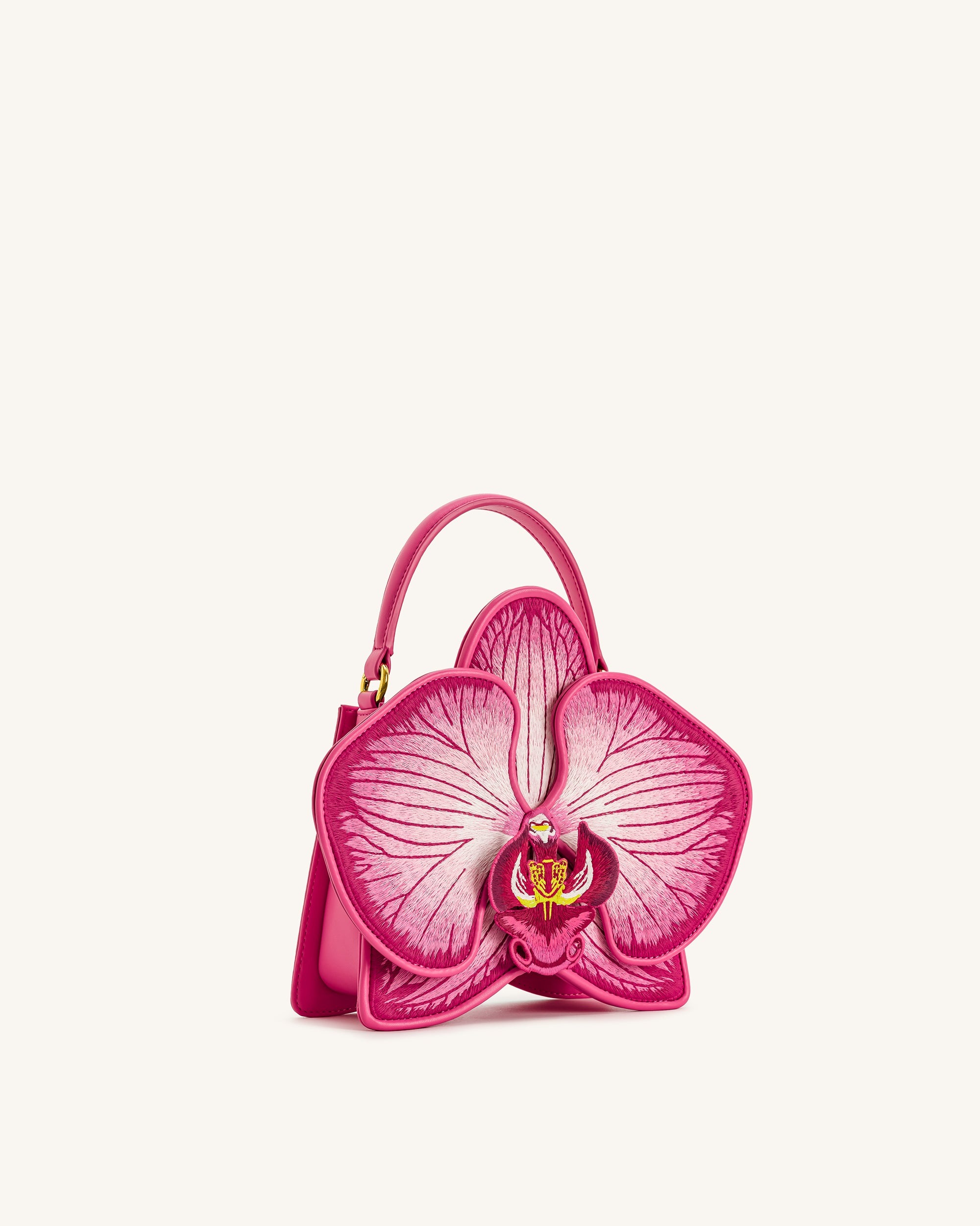 Flora Orchid Shaped Top Handle Bag - Pink | JW PEI