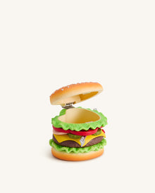 Heart Burger Novelty Clutch Bag - Multicolor