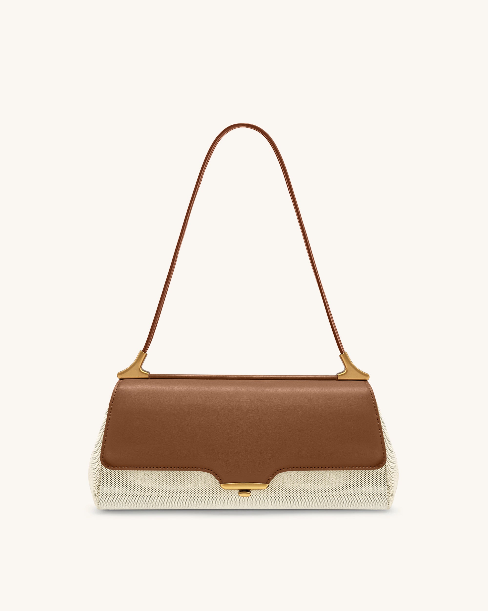 Eloise Shoulder Bag - Brown Canvas