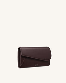 Seren Flap Long Wallet - Chestnut Black
