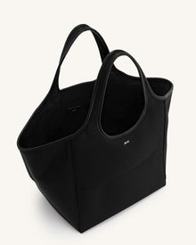 Eliana Nylon Tote Bag - Black