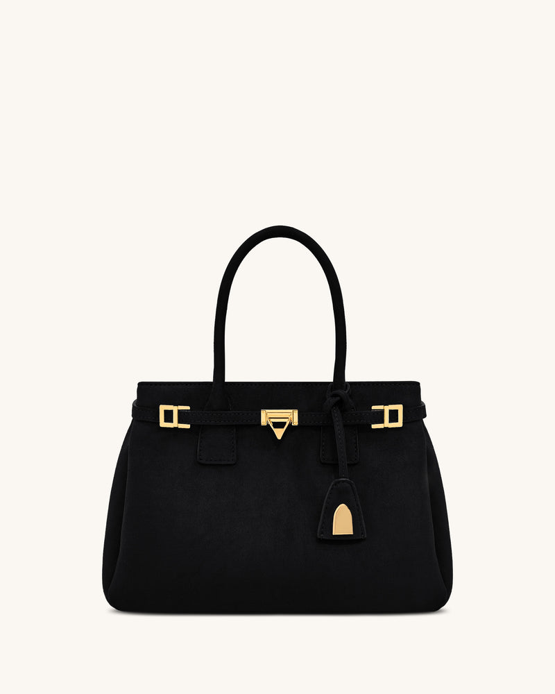 Miley Belt Embellished Tote Bag - Black