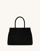 Miley Belt Embellished Tote Bag - Black