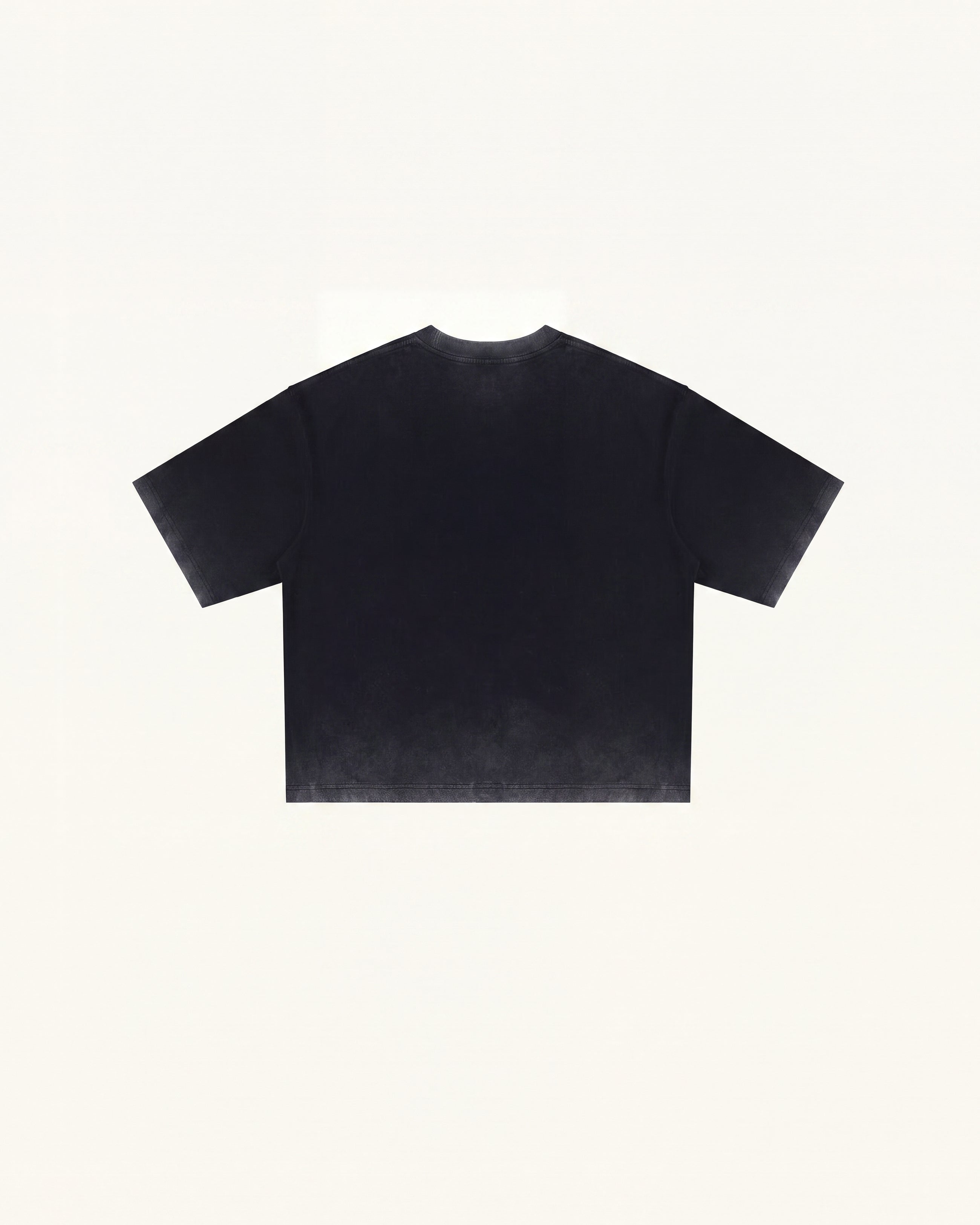 Cherish Crystal Bow Boxy Tee - Faded Black