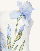 Floral Printed Mini Dress - White